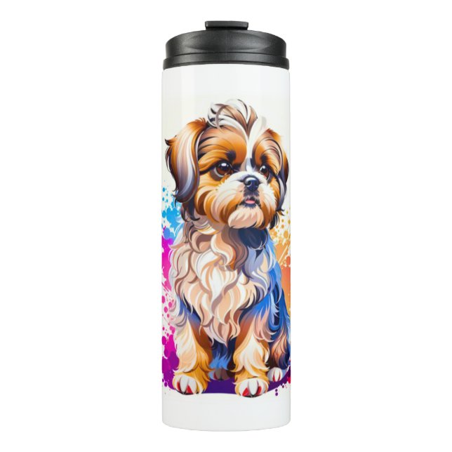 Adorable Shih Tzu Thermosbecher (Vorderseite)
