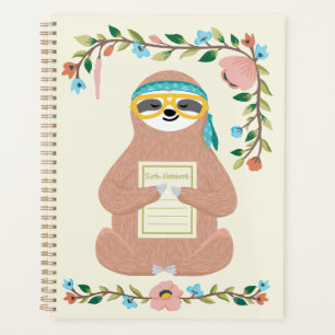 Adorable Sloth Notebook Planer
