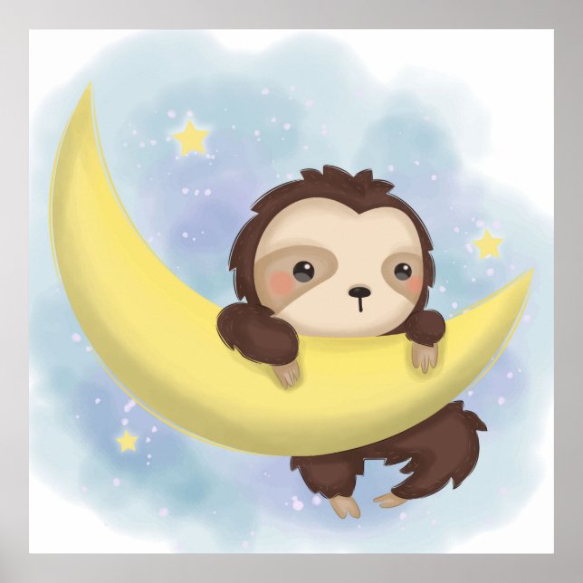Adorable Sloth Poster (Vorne)