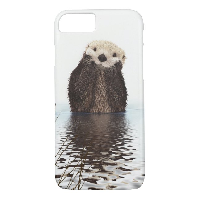 Adorable Smilch Otter im Lake Case-Mate iPhone Hülle (Rückseite)