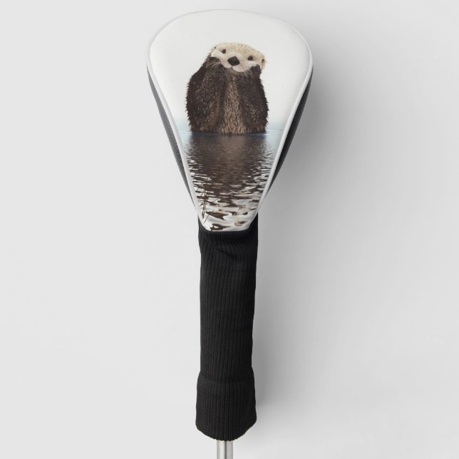 Adorable Smilch Otter im Lake Golf Headcover (Vorderseite)