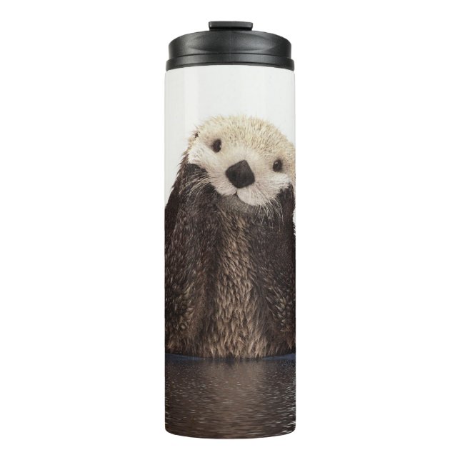 Adorable Smilch Otter im Lake Thermosbecher (Vorderseite)