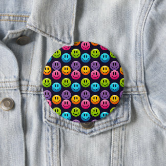 "Adorable Smile Emoji Pattern Collection" Button