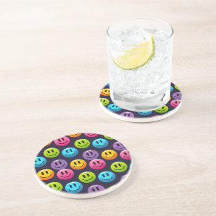"Adorable Smile Emoji Pattern Collection" Getränkeuntersetzer