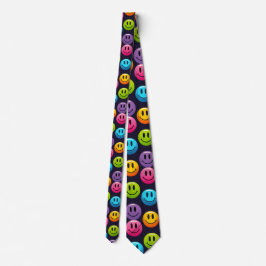 "Adorable Smile Emoji Pattern Collection" Krawatte