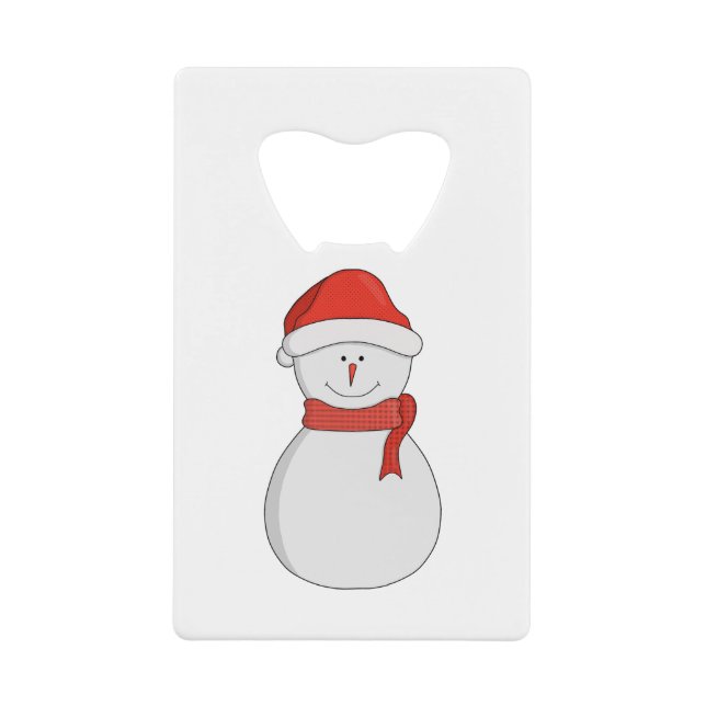 Adorable Snowman Geldbeutel Flaschenöffner (Vorderseite)
