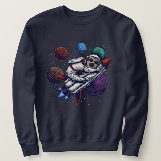 Adorable Space Sloth Sweatshirt (Design vorne)