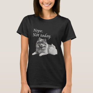 Adorable Spitz Hund heute nicht lecker Hund T-Shirt