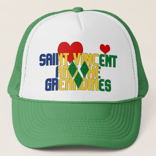 Adorable St. Vincent und die Grenadinen Fahne Truckerkappe