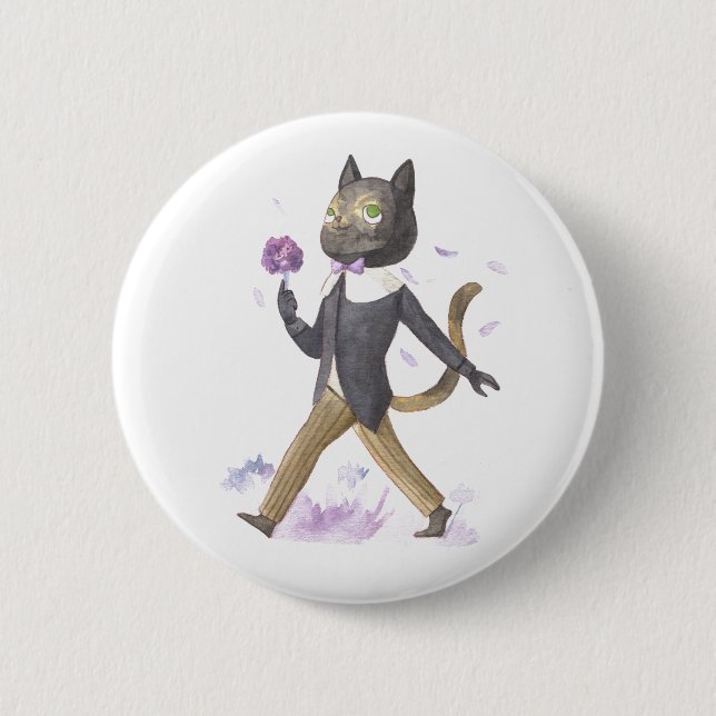 Adorable Stardust - Katzentaste Button (Vorderseite)