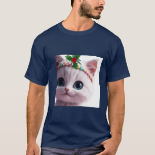 Adorable Starry Mit Augen Kitten mit Doughnut Deli T-Shirt