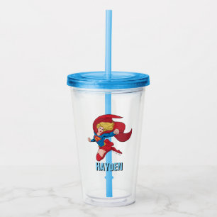 Adorable Supergirl Stance Acryltrinkbecher