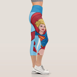 Adorable Supergirl Stance Capri Leggings