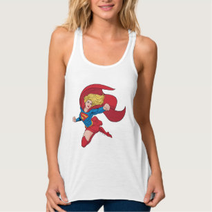 Adorable Supergirl Stance Tank Top