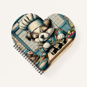 Adorable Sushi Koch Puppy Notizbuch