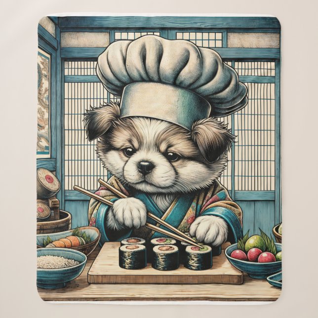 Adorable Sushi Koch Puppy Sherpadecke (Vorderseite)