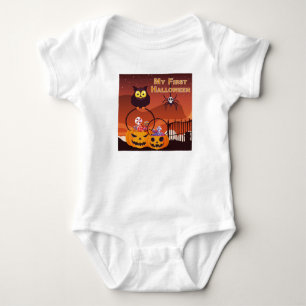 Adorable süße „Mein erstes Halloween“ Baby Strampler
