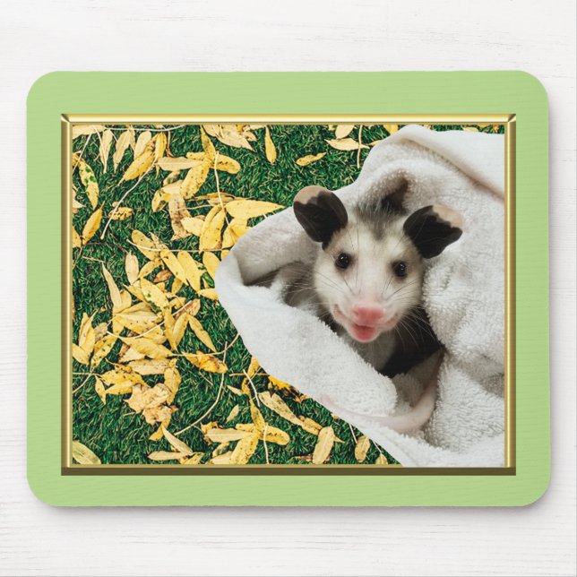 Adorable Sweet Baby Opossum Mousepad (Vorne)