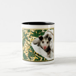 Adorable Sweet Baby Opossum Zweifarbige Tasse