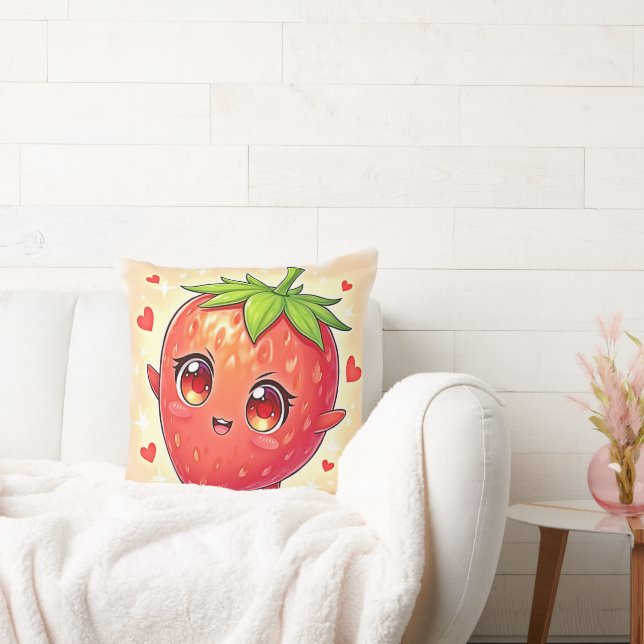 Adorable Sweet Strawberry Bliss Kissen (Liege)