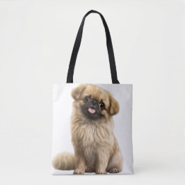 ADORABLE TAN PEKINGESE PUPPY HUND TASCHE