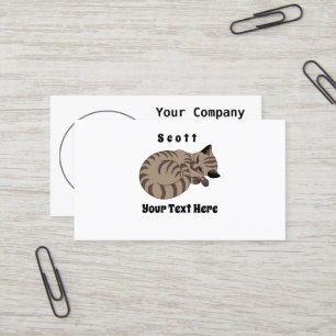 Adorable Tan Tabby Kitten Schlafname Tag
