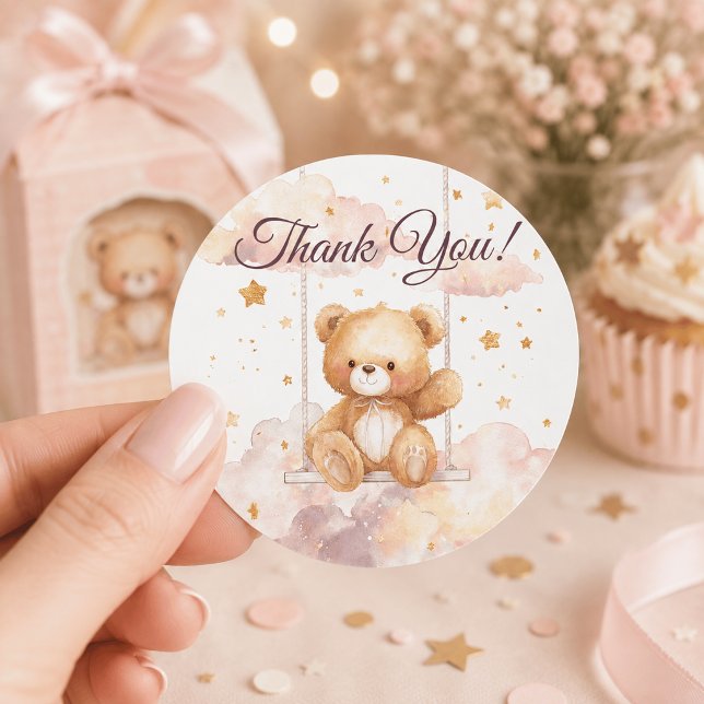 Adorable Teddy Bär - Danke Sticker (Von Creator hochgeladen)