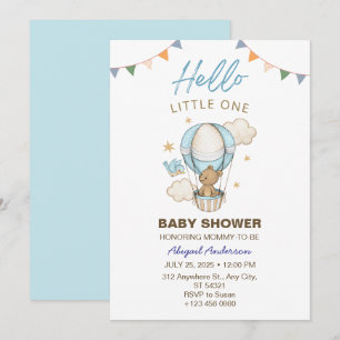 Adorable Teddy Bären Boy Kid Baby Dusche Einladung
