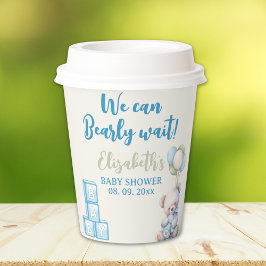 Adorable Teddy Bear - Baby Shower Boy Pappbecher