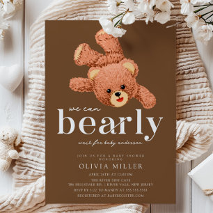 Adorable Teddy Bear Baby shower Invitation