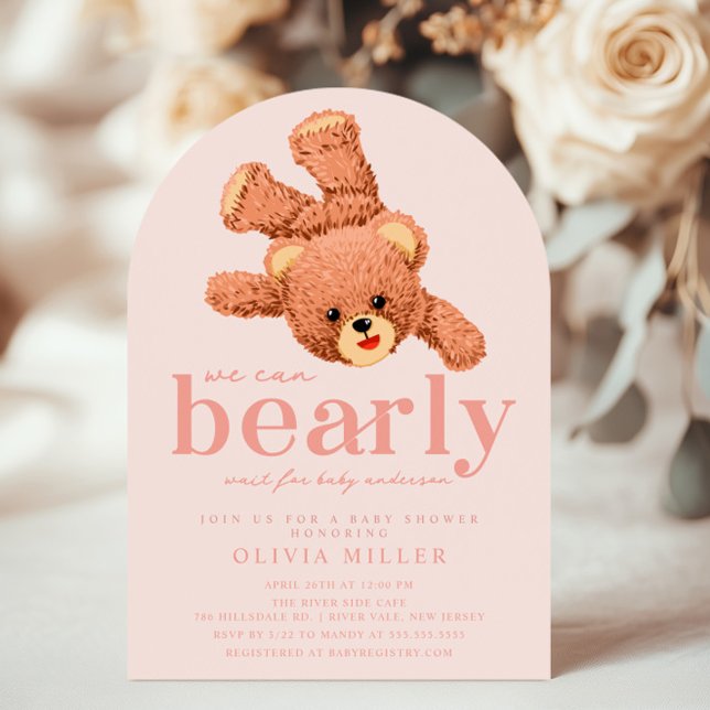 Adorable Teddy Bear Baby shower Invitation (Créateur téléchargé)