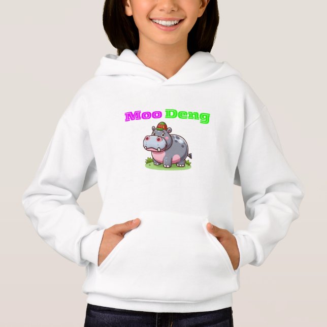 Adorable Thai Baby Hippo Sweat - shirt à capuche - (Devant)