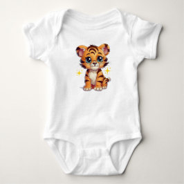 Adorable Tiger Cub Baby Bodysuit . Strampler