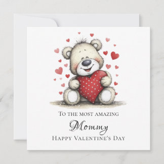 Adorable To the Most Amazing Mommy Teddy Bear Feiertagskarte