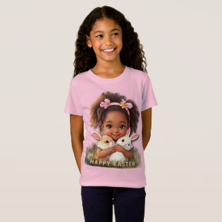 Adorable Toddler With Easter Bunnies T-Shirt