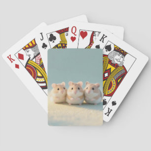 Adorable Trio of Mice Spielkarten
