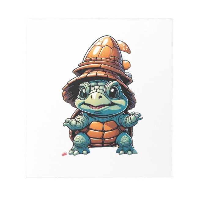 Adorable Turtle in Halloween Mood Essential T-Shir Notizblock (Vorderseite)
