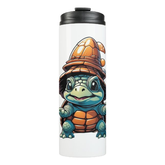 Adorable Turtle in Halloween Mood Essential T-Shir Thermosbecher (Vorderseite)
