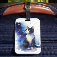 Adorable Tuxedo Cat Aquarellbilder