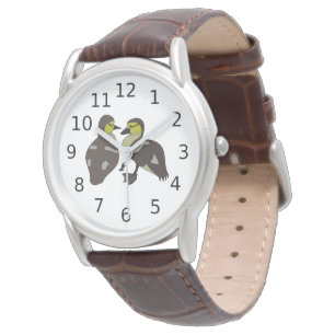 Adorable Twin Baby Duckling Huddling Cartoon Armbanduhr