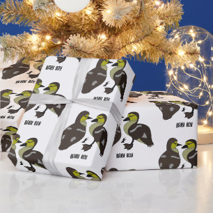 Adorable Twin Baby Duckling Huddling Cartoon Geschenkpapier