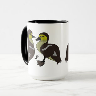 Adorable Twin Baby Duckling Huddling Cartoon Tasse
