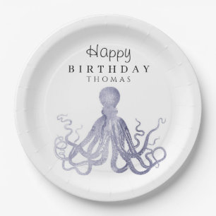 Adorable Under Sea Octopus Geburtstag Pappteller