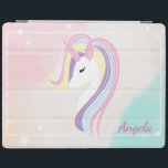 Adorable Unicorn Magical Stars Ombre iPad Hülle<br><div class="desc">Ein zauberhaftes Einhorn. Ein elegantes und raffiniertes Design.</div>