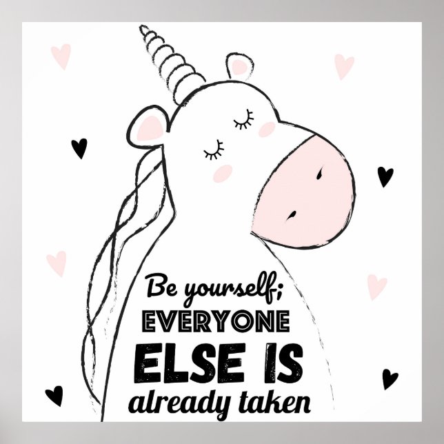Adorable Unicorn Poster (Vorne)