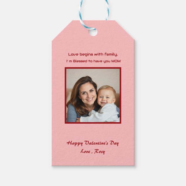 Adorable Valentine's Day Card für Kinder Geschenkanhänger (Vorderseite)