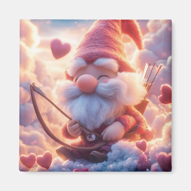 Adorable Valentinstag mit Bow und Pfeil Magnet (Vorne)
