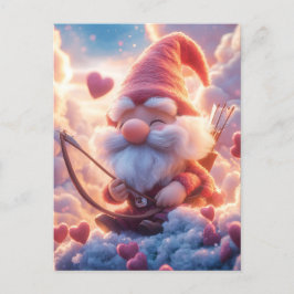 Adorable Valentinstag mit Bow und Pfeil Postkarte