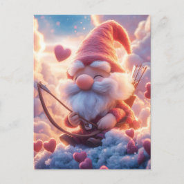 Adorable Valentinstag mit Bow und Pfeil Postkarte