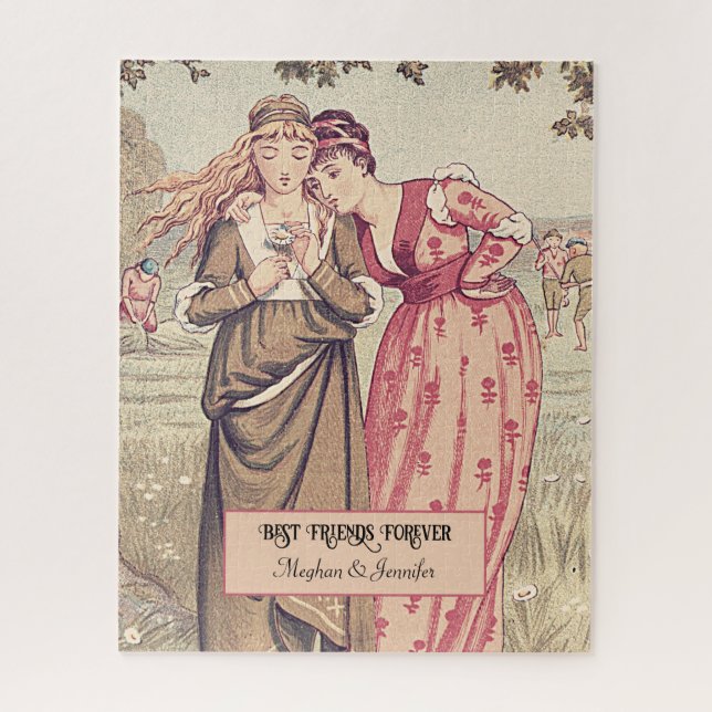 Adorable Viktorianisch Friends Personalisiert Best (Vertikal)